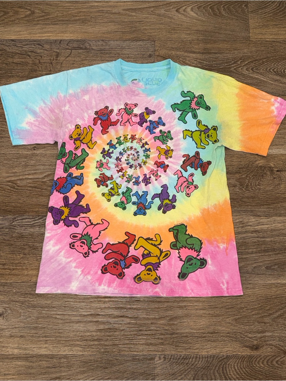 Tie-Dye Grateful Dead Bears Kids T-Shirt - Multicolor